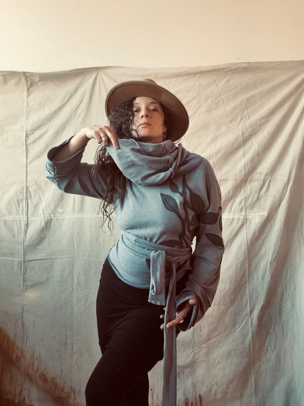 BLUE one-of-a-kind sweater