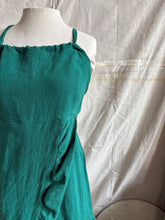 Load image into Gallery viewer, OPHELIA - Emerald linen &amp; organic cotton blend
