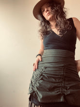 Load image into Gallery viewer, FOREST QUEEN skirt -  moss grey corduroy
