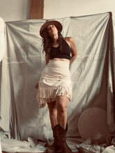 Load image into Gallery viewer, SUNRISE - double fringe skirt
