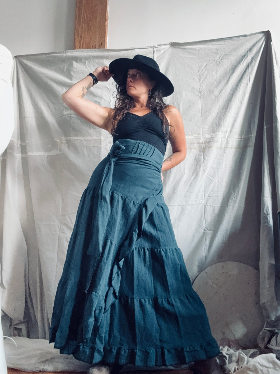 SEVILLA - midnight blue linen/organic cotton
