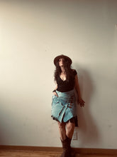 Load image into Gallery viewer, FOREST skirt - OOAK upcycled denim

