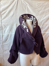 Load image into Gallery viewer, one-of-a-kind REVERE coat plum w/ print

