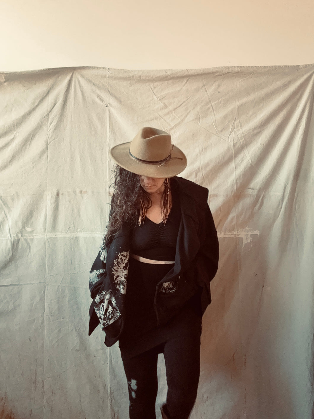 SWEATER one-of-a-kind bamboo fleece w/ screenprinting