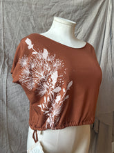 Load image into Gallery viewer, JOY - relaxed "T-shirt" design- Rust with Prairie Floral
