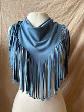 Load image into Gallery viewer, FESTIVAL FRINGE SCARF- SKY BLUE

