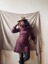 Load image into Gallery viewer, HIGH QUEEN COWL TUNIC- mahogany bamboo fleece

