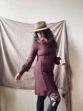 Load image into Gallery viewer, HIGH QUEEN COWL TUNIC- mahogany bamboo fleece
