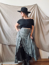 Load image into Gallery viewer, SEVILLA - hemp wrap skirt in Black
