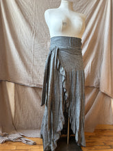 Load image into Gallery viewer, SEVILLA - hemp wrap skirt in Black

