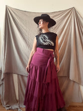 Load image into Gallery viewer, SEVILLA - cotton wrap skirt in Magenta
