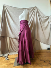 Load image into Gallery viewer, SEVILLA - cotton wrap skirt in Magenta
