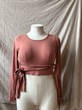 Load image into Gallery viewer, PHOENIX wrap-around top with fringe
