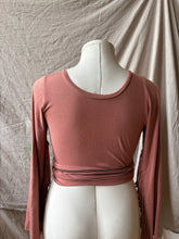 Load image into Gallery viewer, PHOENIX wrap-around top with fringe
