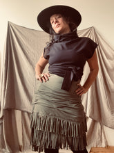 Load image into Gallery viewer, SUNRISE skirt - Sage bamboo jersey

