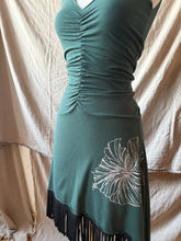 Load image into Gallery viewer, DALIA with Fringe - Pine with Hibiscus
