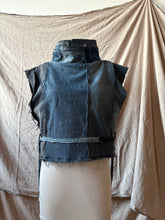 Load image into Gallery viewer, WINTER LILY - OOAK upcycled stretch denim
