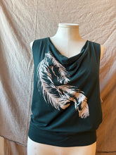 Load image into Gallery viewer, SUMMER DAZE tank - Emerald with Feathers
