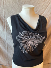 Load image into Gallery viewer, SUMMER DAZE tank - Black with Hibiscus
