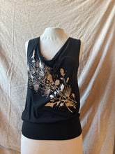 Load image into Gallery viewer, SUMMER DAZE tank - Black with Prairie Floral
