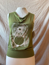 Load image into Gallery viewer, SUMMER DAZE tank - Moss with Spirographs
