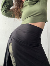 Load image into Gallery viewer, LUNAR QUEEN shrug - moss bamboo fleece
