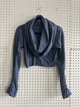 Load image into Gallery viewer, LUNAR shrug - denim blue w/ archer cuffs
